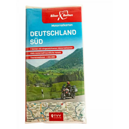 Motorradkarten Set Deutschland Süd