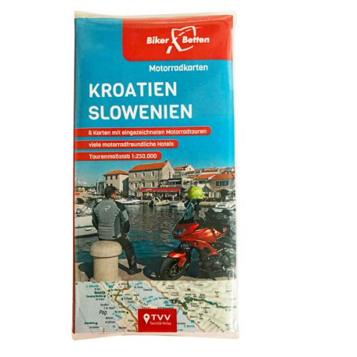 Motorradkarten Set Kroatien Slowenien