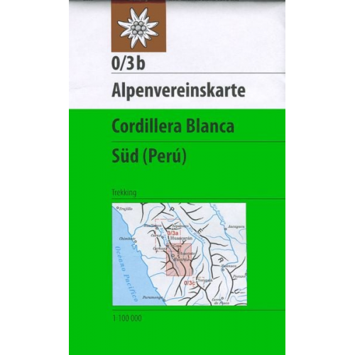 DAV Karte 0/3B Cordillera Blanca Südteil