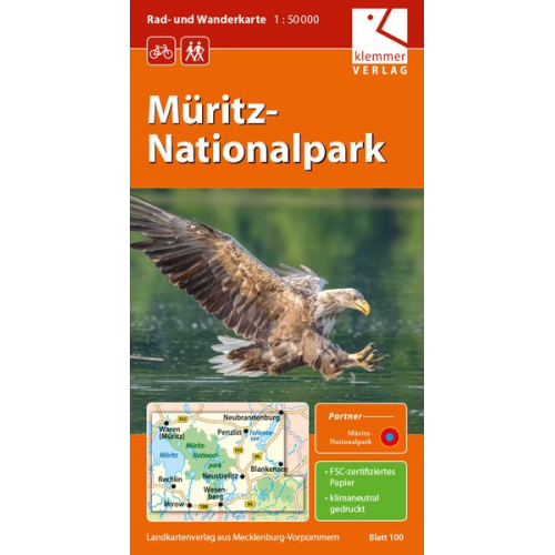 Rad- und Wanderkarte Müritz-Nationalpark 1:50.000