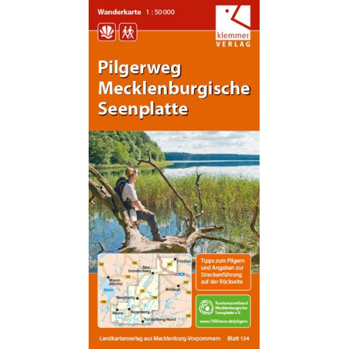 Pilgerweg Mecklenburgische Seenplatte 1 : 50 000