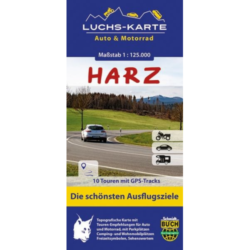 Bernhard Spachmüller - Luchskarte Harz Auto & Motorrad 1 : 125 000