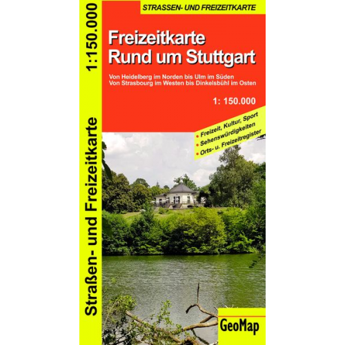 GeoMap - Rund um Stuttgart - Freizeit- und Strassenkarte 1:150.000