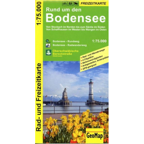 GeoMap - Rund um den Bodensee Rad- und Freizeitkarte