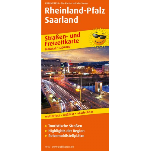 Straßen- und Freizeitkarte Rheinland-Pfalz