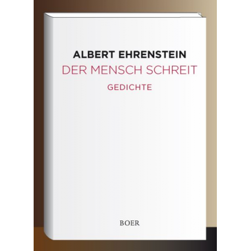 Albert Ehrenstein - Der Mensch schreit