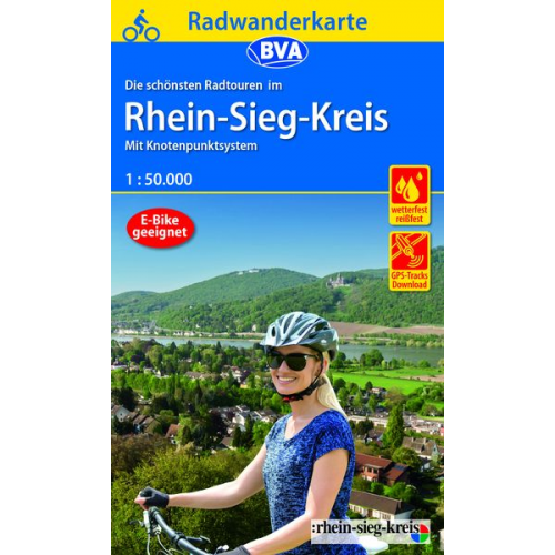 Radwanderkarte BVA Radwandern im Rhein-Sieg-Kreis 1:50.000, reiß- und wetterfest, GPS-Tracks Download