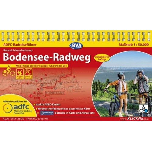 Roland Schmellenkamp - ADFC-Radreiseführer Bodensee-Radweg 1:50.000 praktische Spiralbindung, reiß- und wetterfest, GPS-Tracks Download