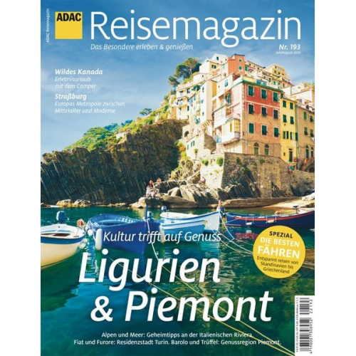 ADAC Reisemagazin mit Titelthema Ligurien und Piemont