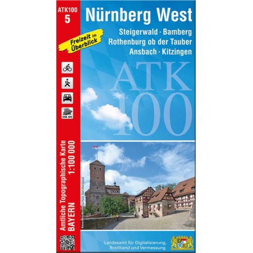 ATK100-5 Nürnberg West (Amtliche Topographische Karte 1:100000)