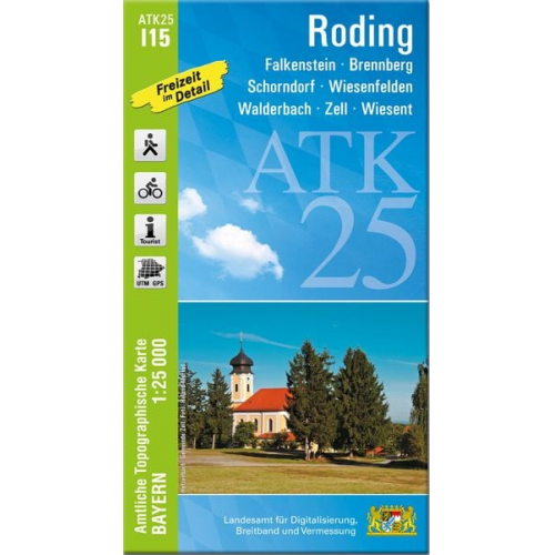 ATK25-I15 Roding (Amtliche Topographische Karte 1:25000)