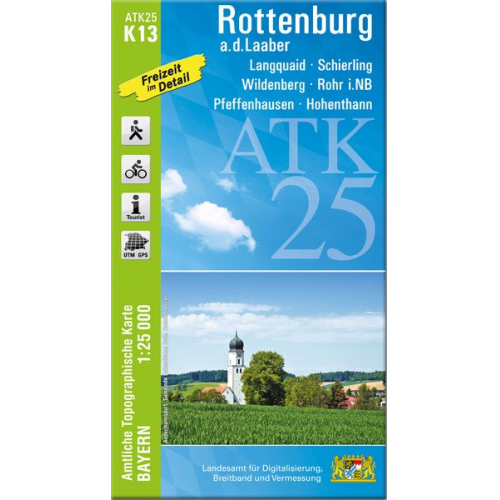 ATK25-K13 Rottenburg a.d.Laaber (Amtliche Topographische Karte 1:25000)