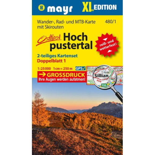 Mayr Wanderkarte Hochpustertal XL (2-Karten-Set) 1:25.000