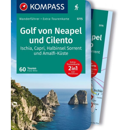 Franz Wille - KOMPASS Wanderführer Golf von Neapel, Ischia, Capri, Halbinsel Sorrent, Amalfi-Küste und Cilento, 60 Touren mit Extra-Tourenkarte