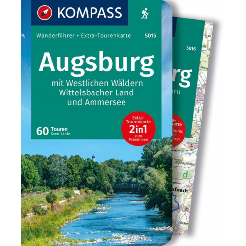Sven Hähle - KOMPASS Wanderführer Augsburg mit Westlichen Wäldern, Wittelsbacher Land und Ammersee, 60 Touren mit Extra-Tourenkarte