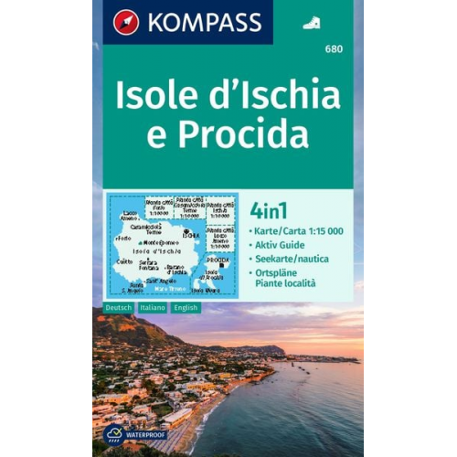 KOMPASS Wanderkarte 680 Isole d' Ischia e Procida 1:15.000