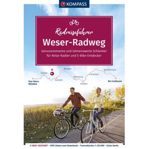 KOMPASS Radreiseführer Weser-Radweg
