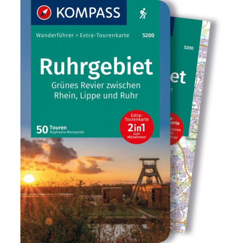 Raphaela Moczynski - KOMPASS Wanderführer Ruhrgebiet, 50 Touren mit Extra-Tourenkarte