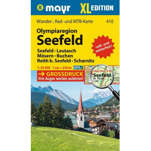 Mayr Wanderkarte Olympiaregion Seefeld XL 1:25.000