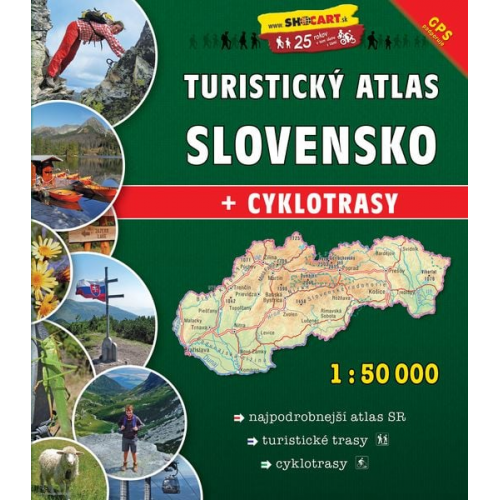 Slovensko Turisticky Atlas 1:50.000 A4