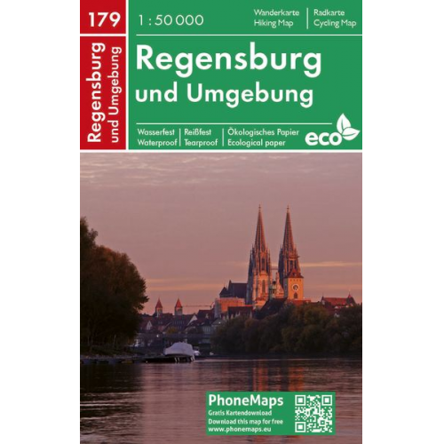 Regensburg und Umgebung, Wander - Radkarte 1 : 50 000