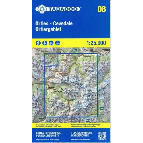 Tabacco Wandern Ortlergebiet 1:25000