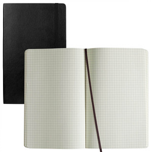 MOLESKINE Notizbuch Classic Collection flexibler Einband ca. DIN A5 kariert, schwarz Softcover 192 Seiten