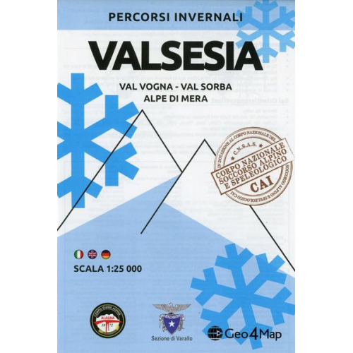 Percorso invernali Valsesia 1:25000