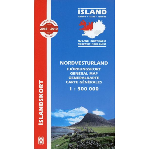 Island. Nordwest 1 : 300 000