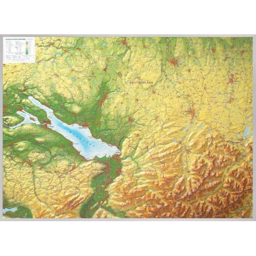Andrè Markgraf Mario Engelhardt - Markgraf, A: Relief Allgäu Bodensee 1:200.000 mit Aluminium
