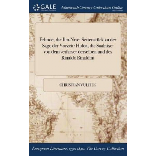 Christian Vulpius - Erlinde, die Ilm-Nixe