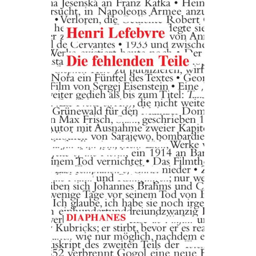 Henri Lefebvre - Die fehlenden Teile
