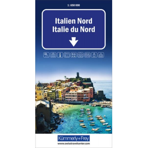 Kümmerly+Frey Strassenkarte Italien Nord 1:650.000