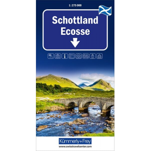 Kümmerly+Frey Regional-Strassenkarte Schottland 1:275.000