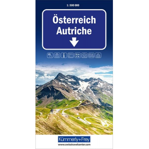 Kümmerly+Frey Strassenkarte Österreich 1:500.000
