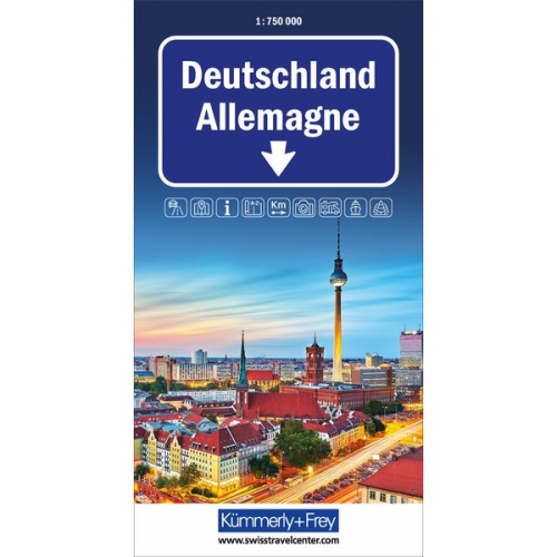 Kümmerly+Frey Strassenkarte Deutschland 1:750.000