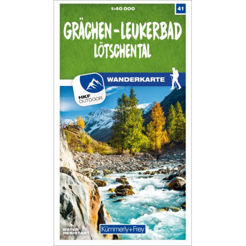 Grächen - Leukerbad Lötschental 41 Wanderkarte