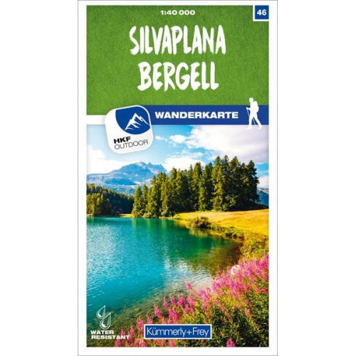 Silvaplana - Bergell 46 Wanderkarte 1:40 000 matt laminiert