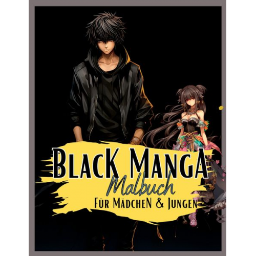 Lucy´s Manga Malbücher - Black Manga Malbuch.