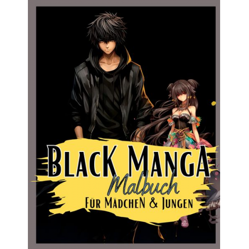 Lucy´s Manga Malbücher - Black Manga Malbuch.