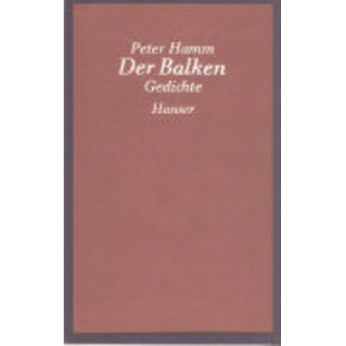 Peter Hamm - Der Balken