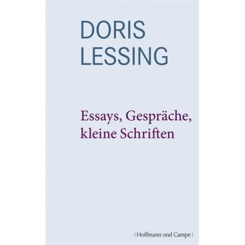 Doris Lessing - Essays, Gespräche, kleine Schriften – Werkauswahl, Bd. 15
