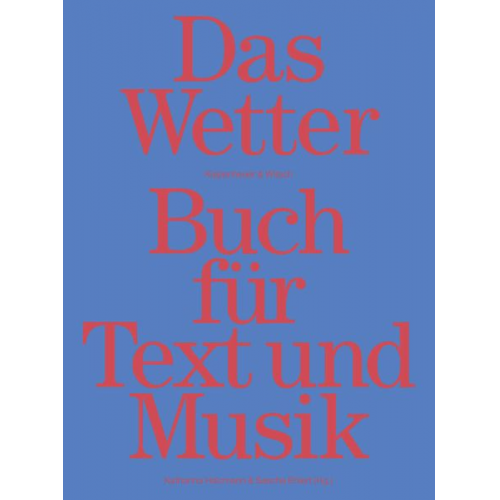 Das Wetter Buch für Text und Musik