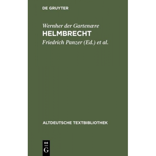 Wernher der Gartenære - Helmbrecht