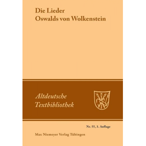 Oswald Wolkenstein - Die Lieder Oswalds von Wolkenstein