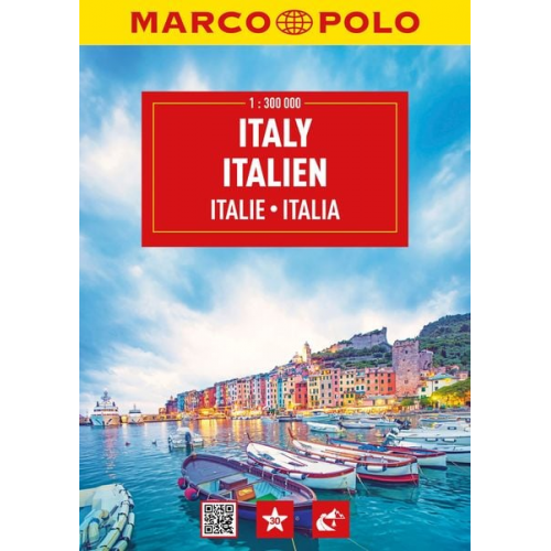 Marco Polo Verlag - MARCO POLO Reiseatlas Italien 1:300.000