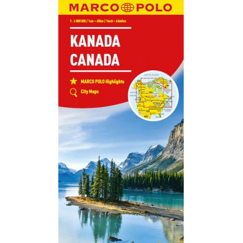 Marco Polo - MARCO POLO Kontinentalkarte Kanada 1:4 Mio.