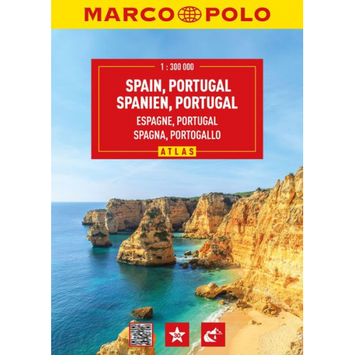 Marco Polo Verlag - MARCO POLO Reiseatlas Spanien, Portugal 1:300.000