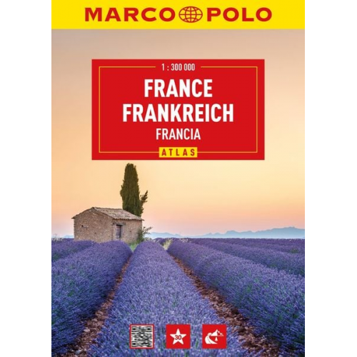 Marco Polo Verlag - MARCO POLO Reiseatlas Frankreich 1:300.000