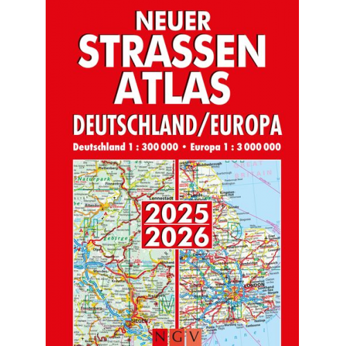 Neuer Straßenatlas Deutschland/Europa 2025/2026
